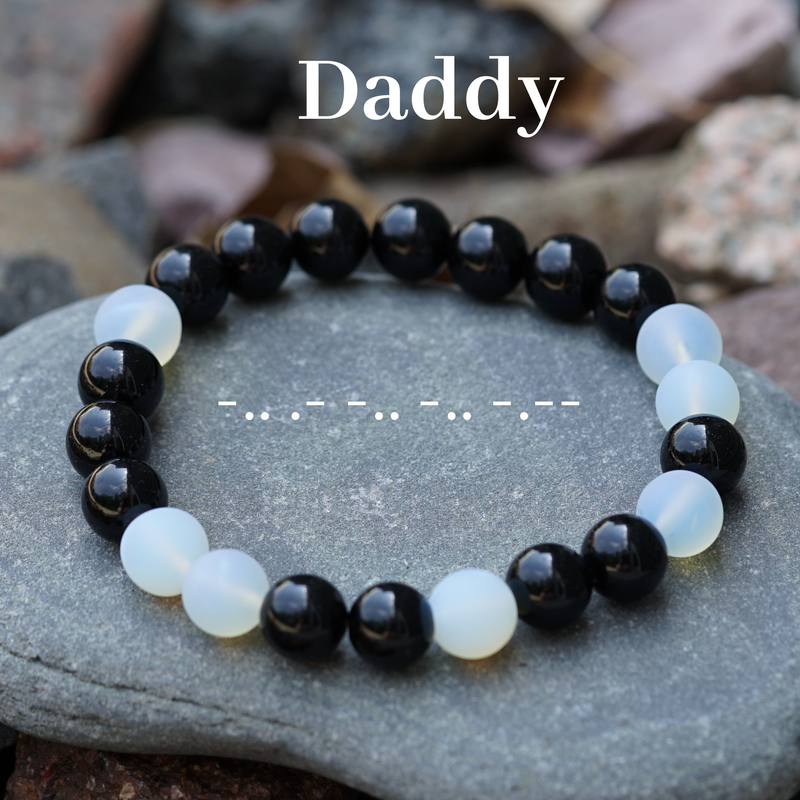 Daddy Morse Code Bracelet