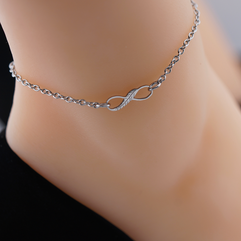 Feather Infinity Anklet