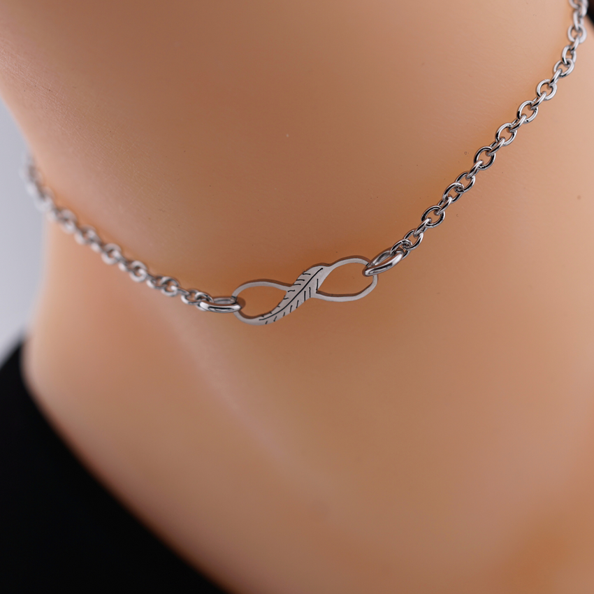 Feather Infinity Anklet