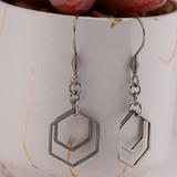 Double Geometric Earrings