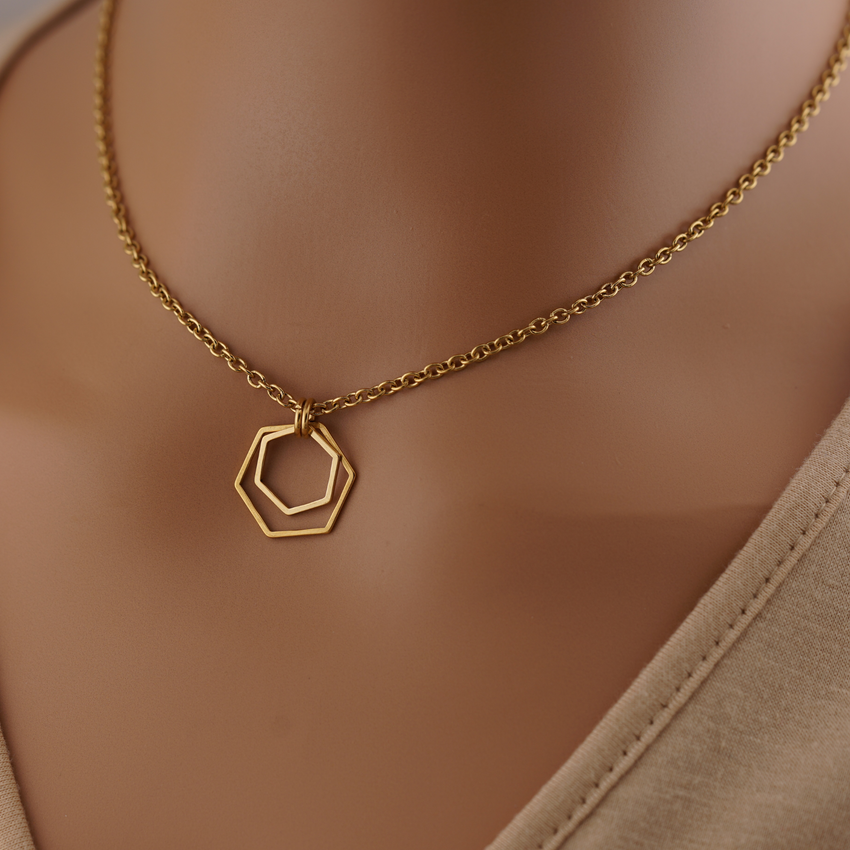 Geometric Gold or Silver