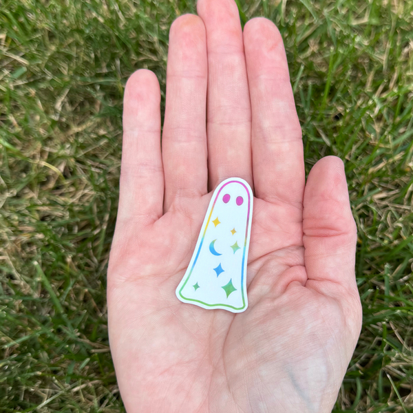 Rainbow Ghost Stickers