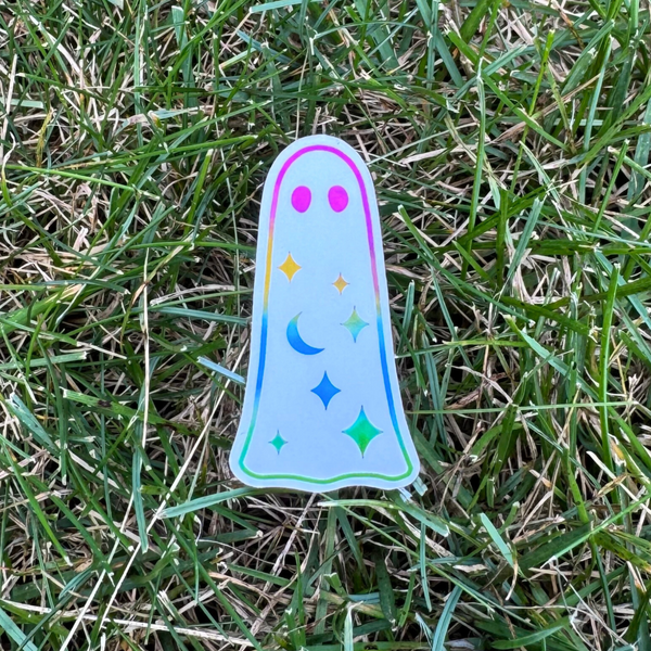 Rainbow Ghost Stickers