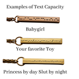 Rose Gold Slip Chain BDSM O-Ring – Custom Hidden Morse Code