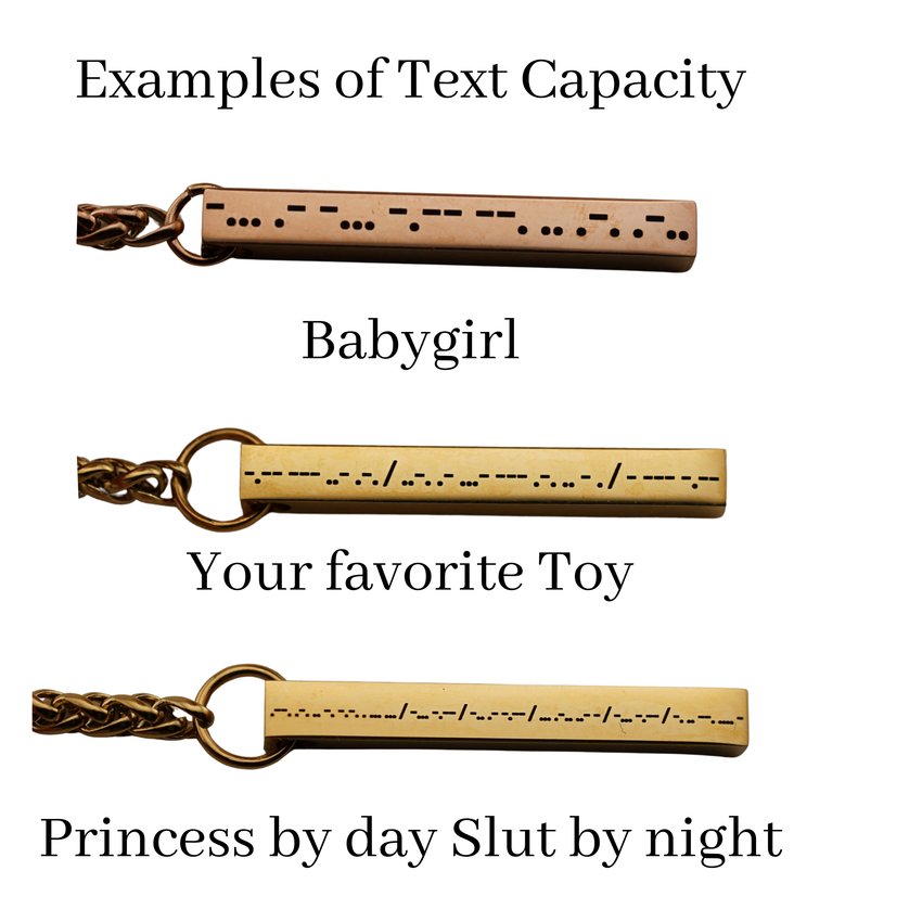 Rose Gold Slip Chain BDSM O-Ring – Custom Hidden Morse Code