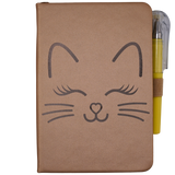 Personalized Kitten Mini Notebook – Leather Kink-Cute Journal