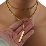 Gold Slip Chain BDSM O-Ring – Custom Hidden Morse Code