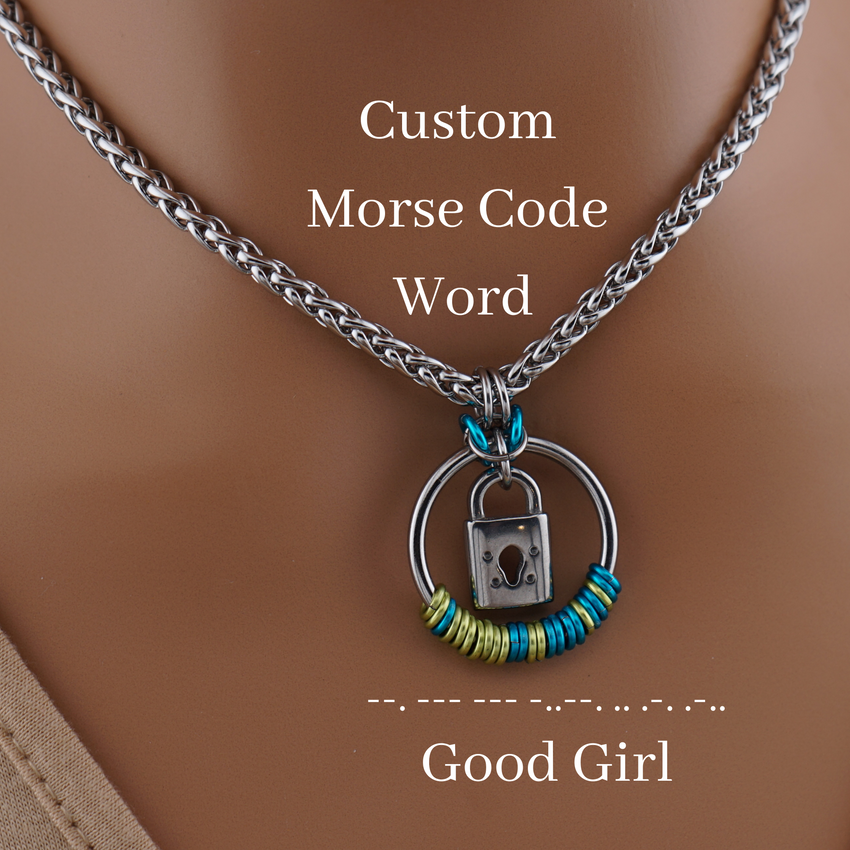 Custom Morse Code Wheat Chain