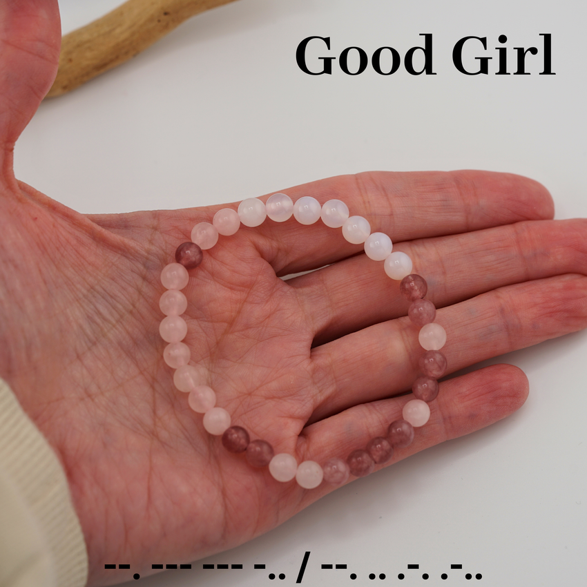 “Good Girl” Morse Code Bracelet
