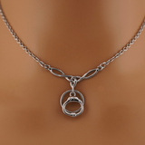 Celtic Knot O-Ring Day Collar Necklace with Handcuff