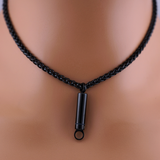 Captive Collars®️ Black Hidden Key Necklace