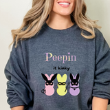 Peep it Kinky Sweatshirt Easter BDSM Sexy Shirt