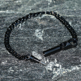 Hidden Key Black Cuban Chain Bracelet