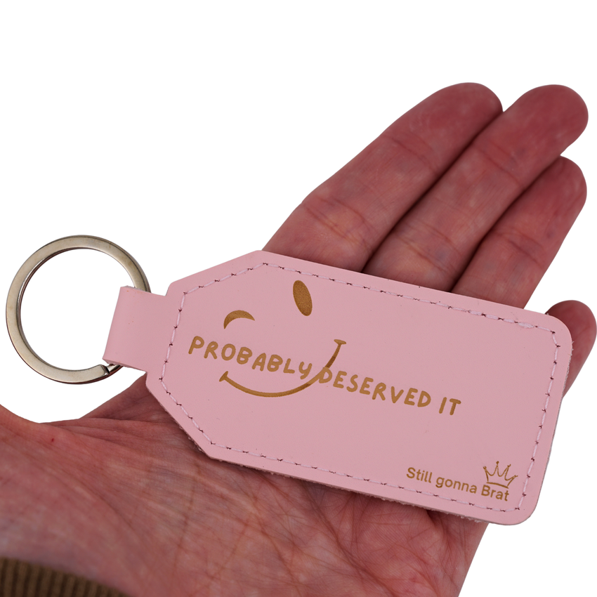 Still Gonna Brat Keychain | Bratty Crown Design