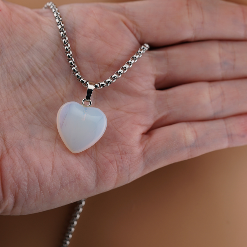 Limited Edition  Day Collar Necklace – CZ Moonstone Heart