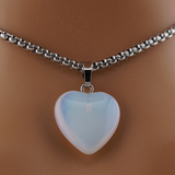 Limited Edition  Day Collar Necklace – CZ Moonstone Heart