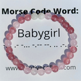 Babygirl Morse Code Bracelet