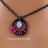 Pink Opal Morse Code