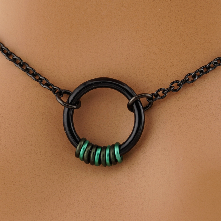 Black Morse Code O Ring