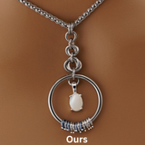 Pearl Morse Code Day Collar