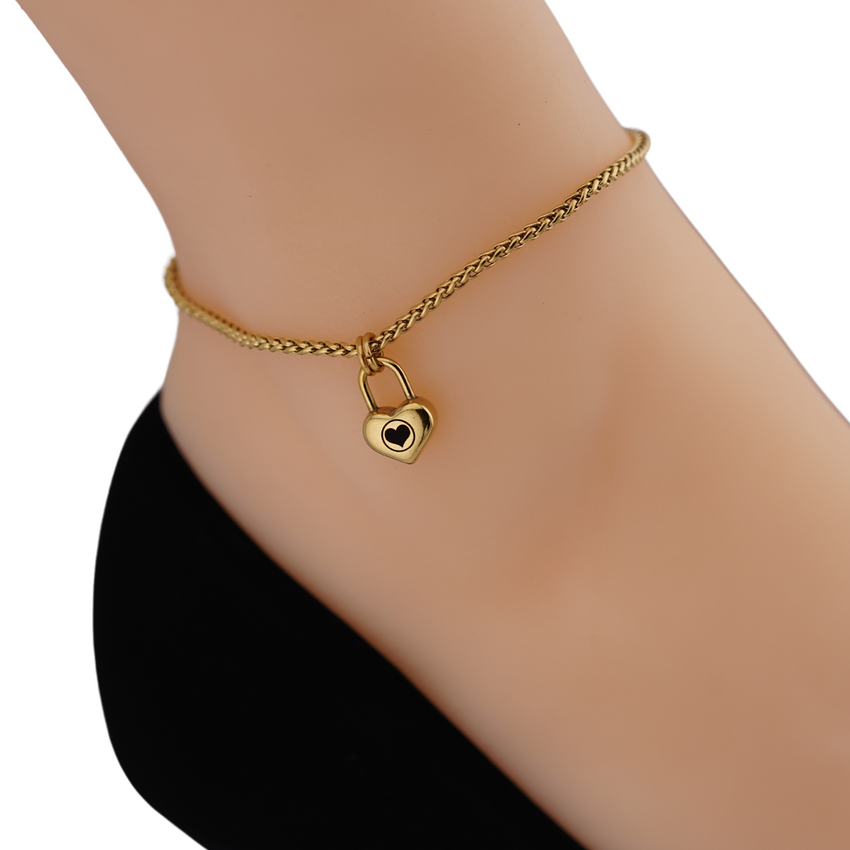 Gold Owned symbol Anklet / Wheat