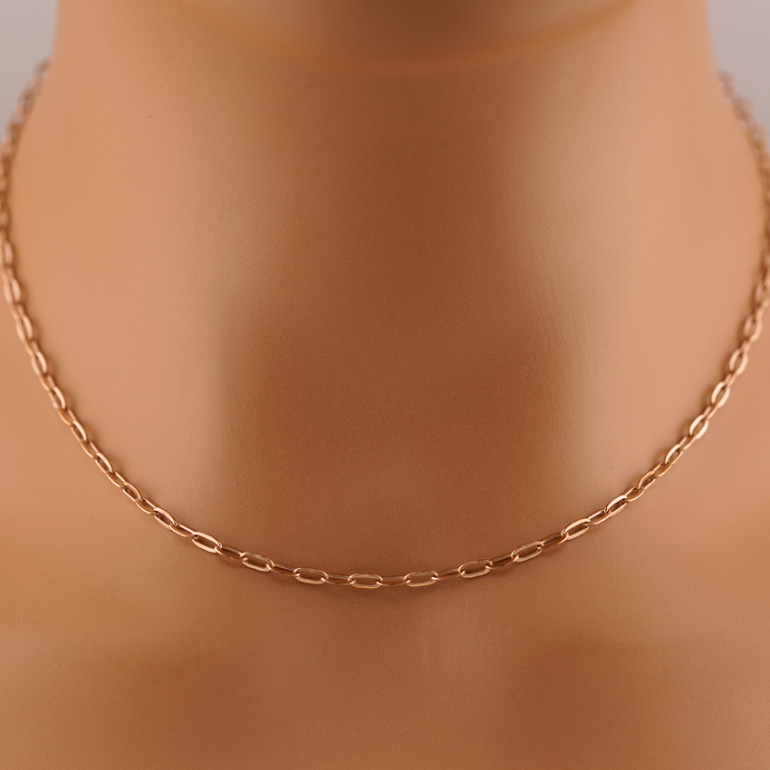 Rose Gold Layering Paperclip Necklace