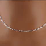 Sterling Silver Paperclip Chain