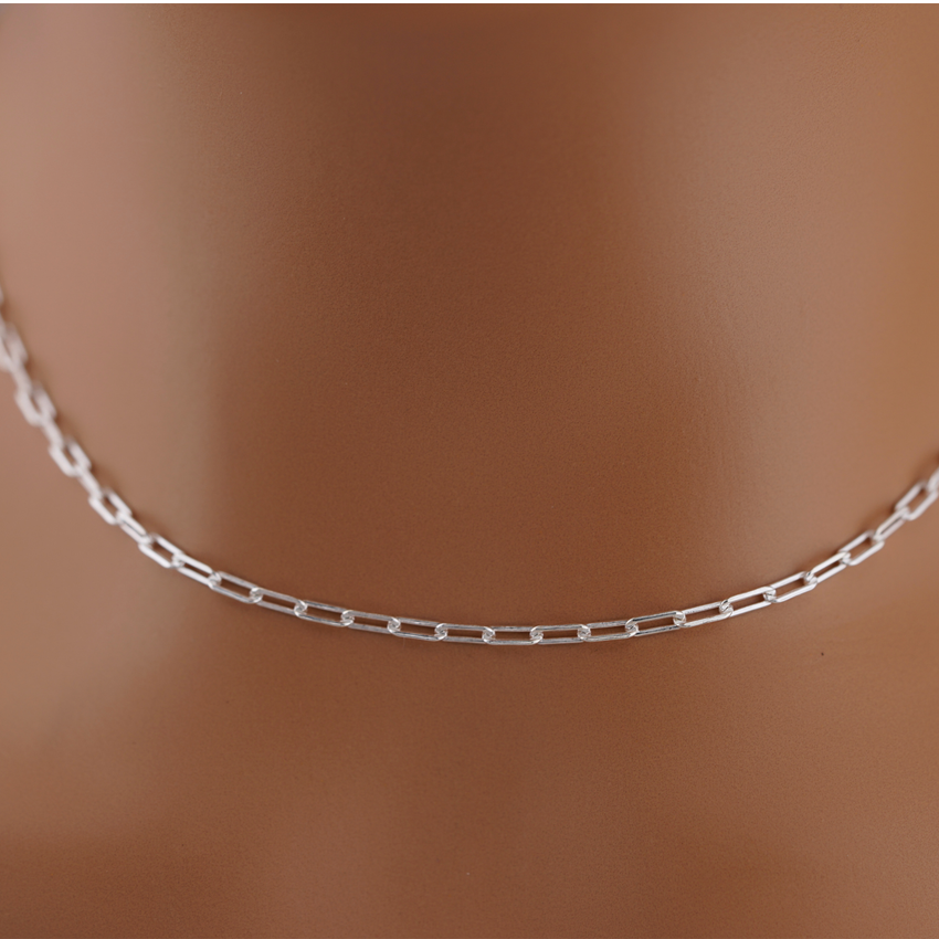 Sterling Silver Paperclip Chain