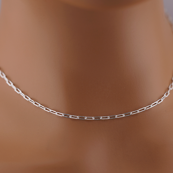 Sterling Silver Paperclip Chain