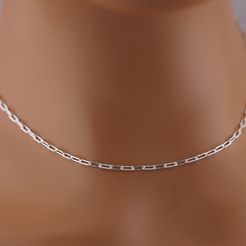 Sterling Silver Paperclip Chain