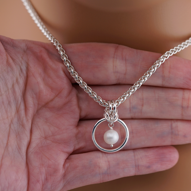 Sterling Silver Genuine Cultured Freshwater Pearl