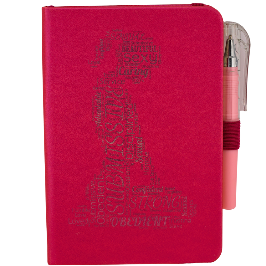 Submissive Word Art Mini Notebook - Color Choices