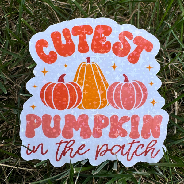 Cutest Pumpkin Halloween Sticker