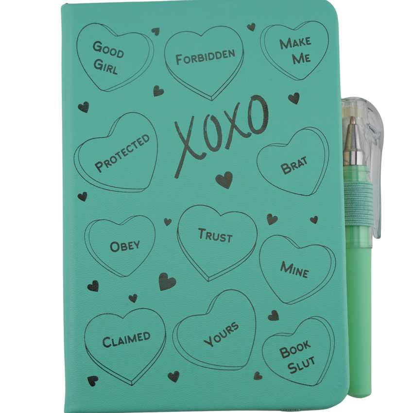 Submissive Candy Heart Journal | Spicy but Discreet Pocket Notebook