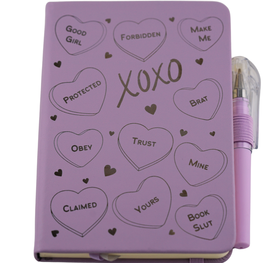 Submissive Candy Heart Journal | Spicy but Discreet Pocket Notebook