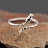 Sterling Silver Rose Ring