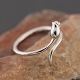 Sterling Silver Rose Ring