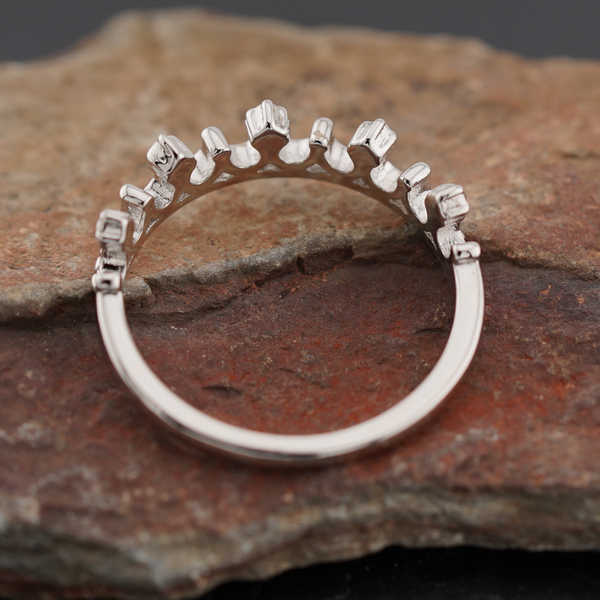 Sterling Silver Princess Tiara Ring