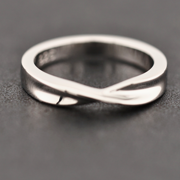 Sterling Silver Plain Twist Ring