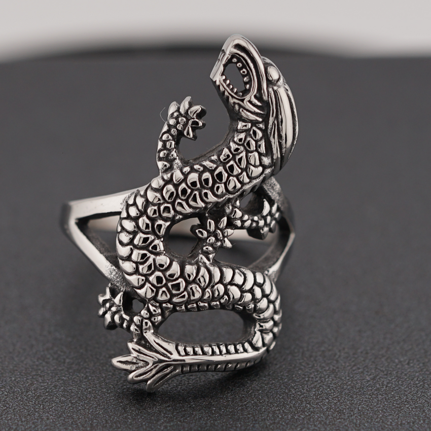 Stainless Steel Dragon Ring