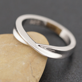 Sterling Silver Plain Twist Ring