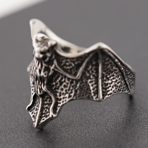 Stainless Steel Bat Ring Halloween Inspired