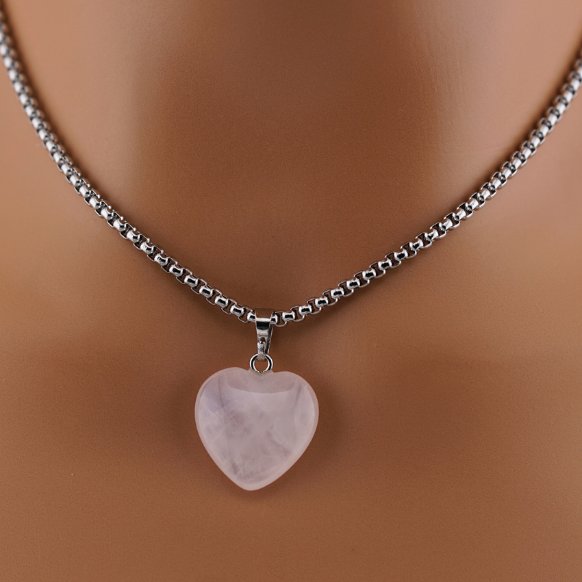 Limited Edition Day Collar Necklace – Rose Quartz Heart