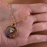 Rose Gold Morse Code w/ CZ Diamond Heart