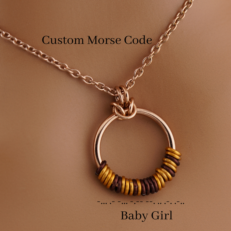 Rose Gold Morse Code