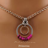 Two Tone Morse Code Day Collar
