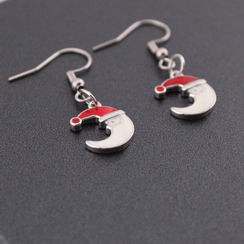 Santa Moon Earrings