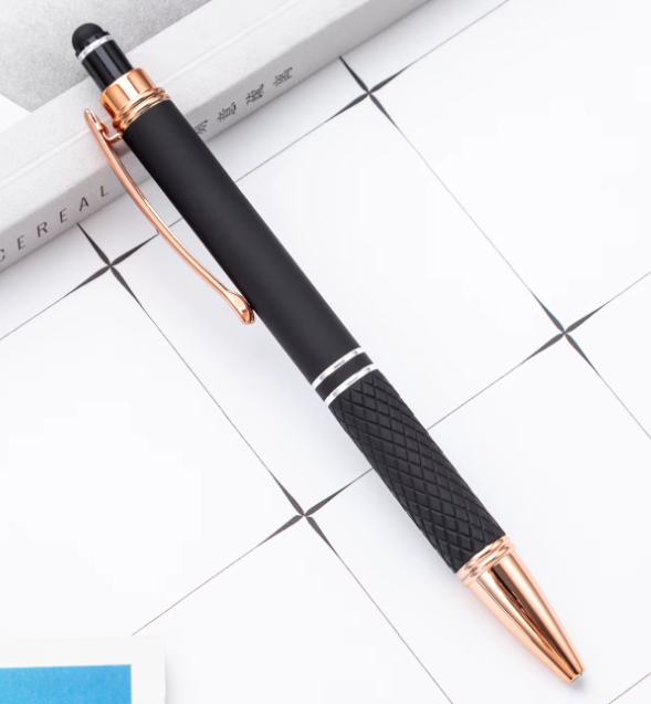Custom Engraved Rose Gold Ballpoint Pen – Personalized Gift in Gift Box