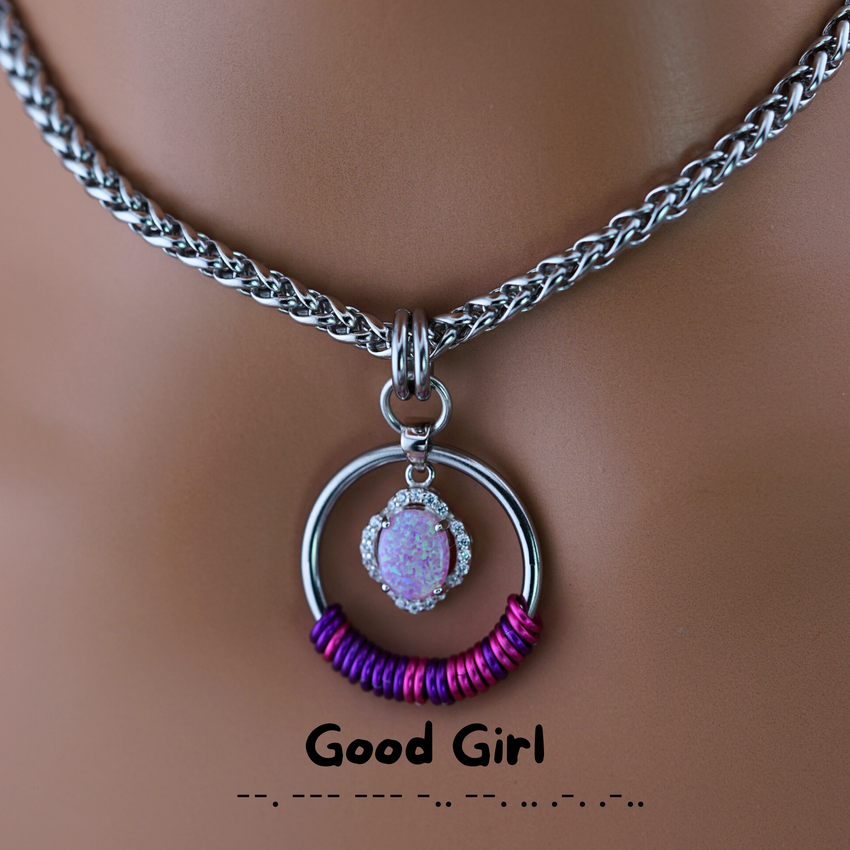 Pink Opal Morse Code