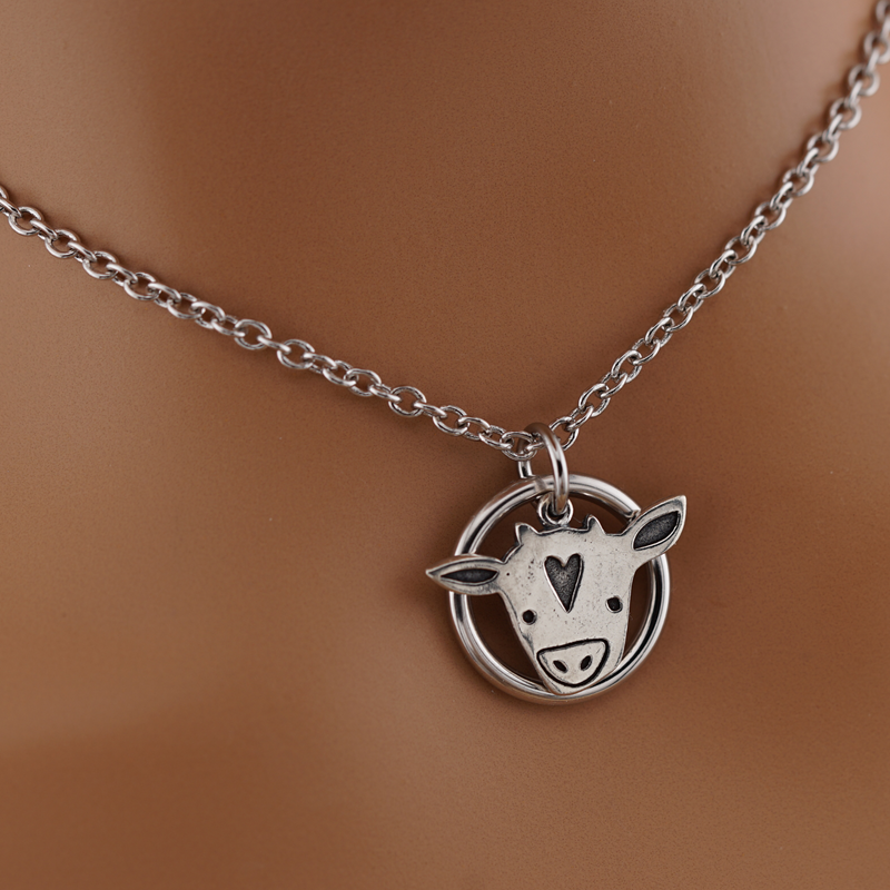 Sterling Silver Cow